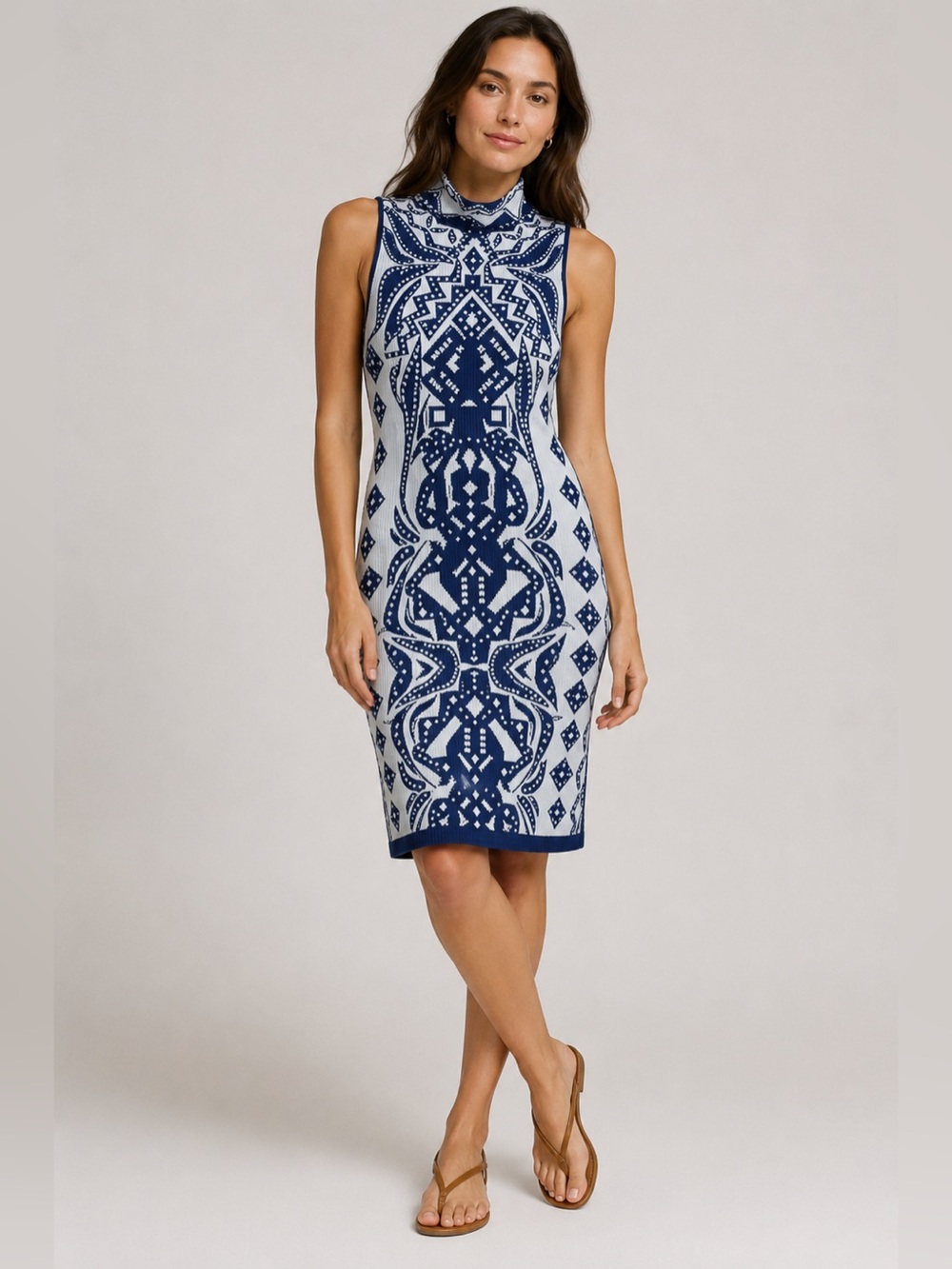 Intimately Free People Blue Boho Knee Length Bodycon Silhouette Dress Size XS